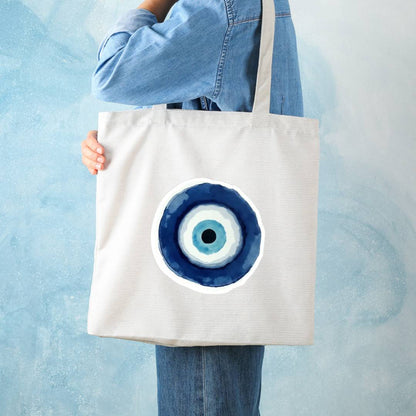 "EVIL EYE" Tote Bag Zipper