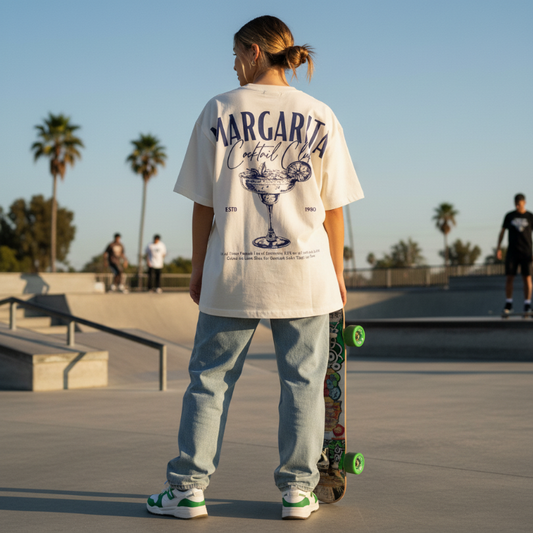"Margarita Cocktail Club" Unisex Oversized Classic T-Shirt