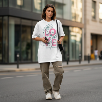 "LOVE" Unisex Oversized Classic T-Shirt
