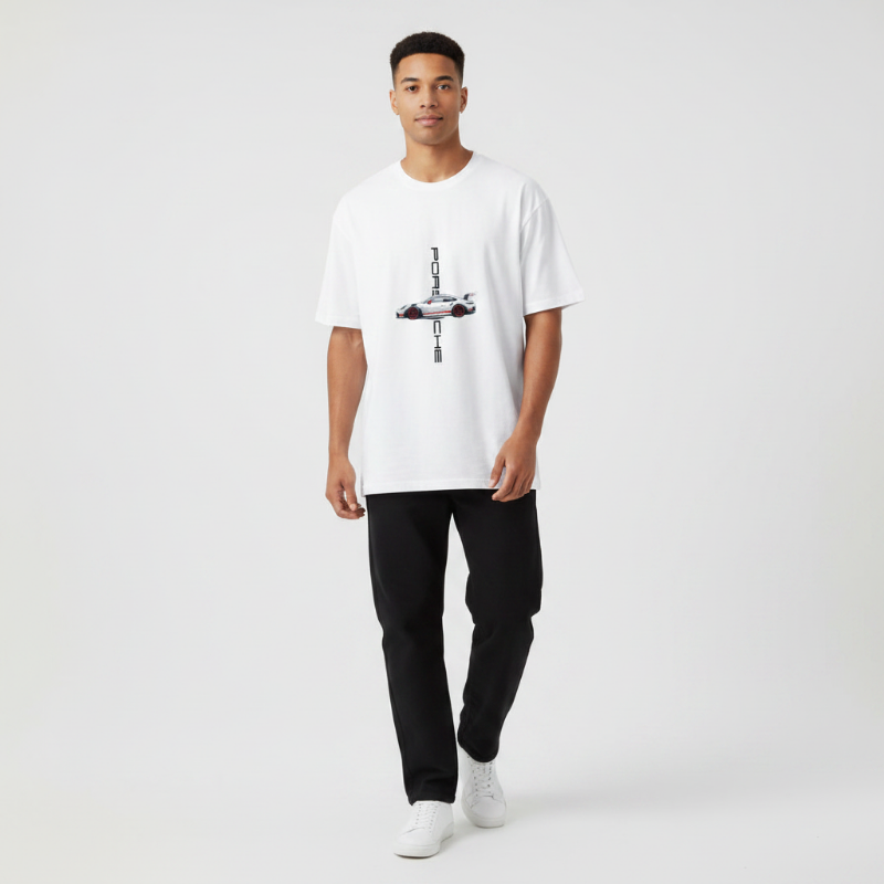 "PORSCHE" Unisex Oversized Classic T-Shirt