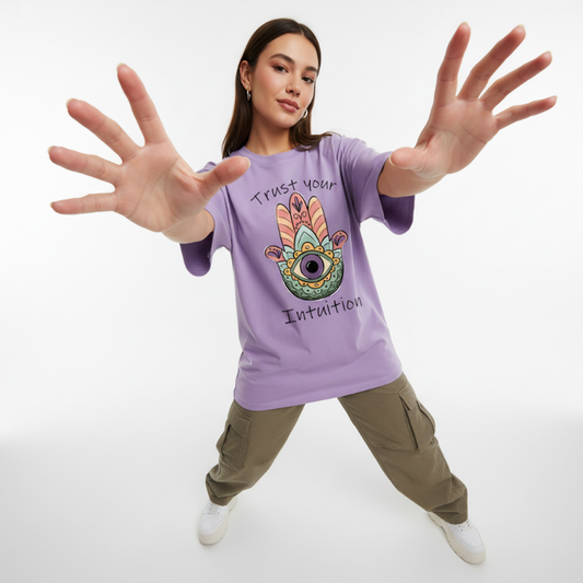 "Trust your Intuition" Unisex Oversized Classic T-Shirt
