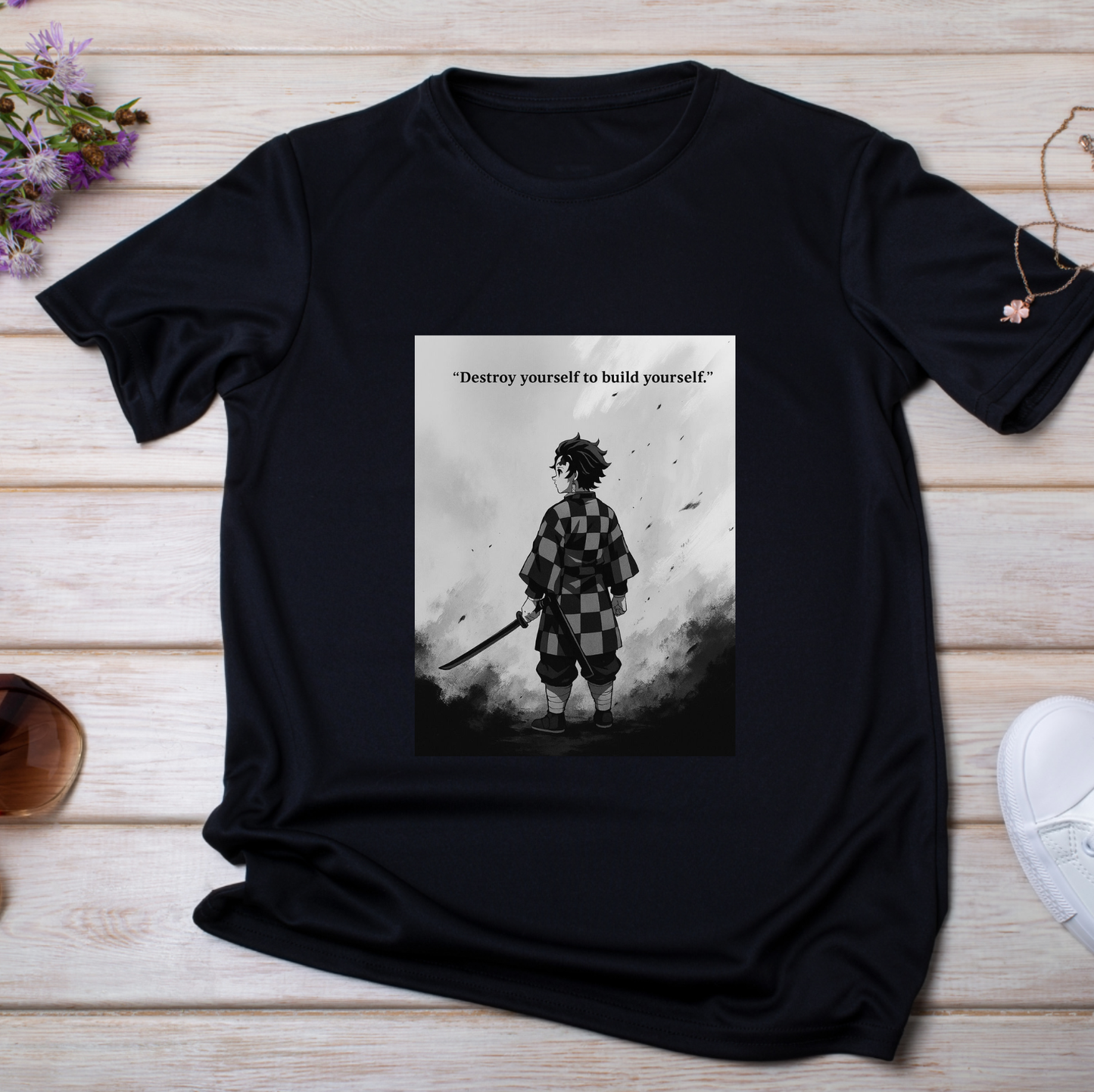 "Destroy yourself to build yourself" Anime T-Shirt
