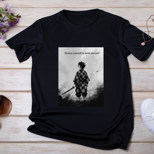"Destroy yourself to build yourself" Anime T-Shirt